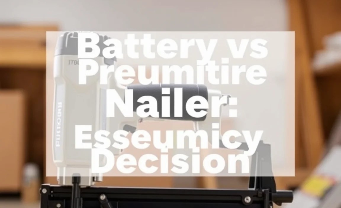 Battery vs Pneumatic Nailer: Essential Decision