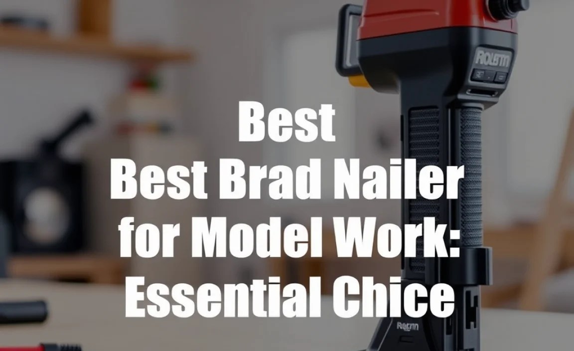 Best Brad Nailer for Model Work: Essential Choice