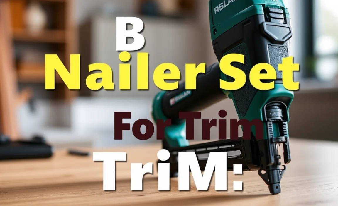 Best Nailer Set For Trim: Essential Guide