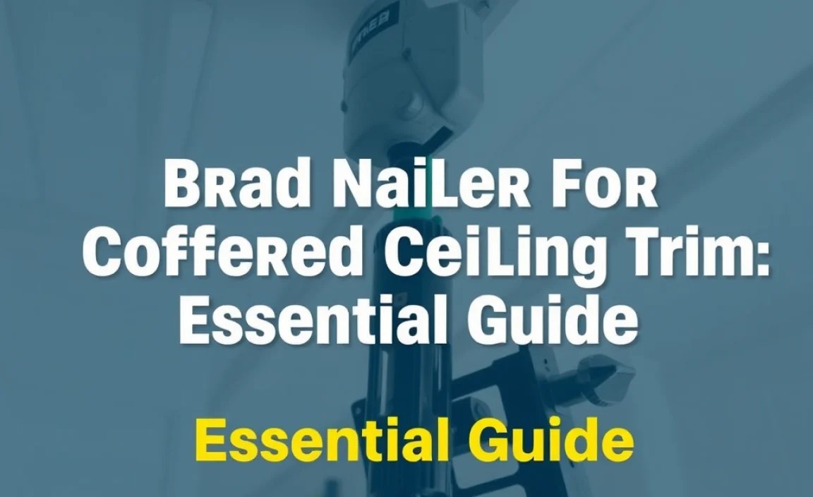 Brad Nailer For Coffered Ceiling Trim: Essential Guide