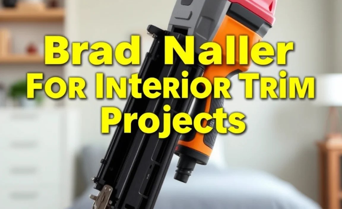 Brad Nailer For Interior Trim Projects: Genius Essential