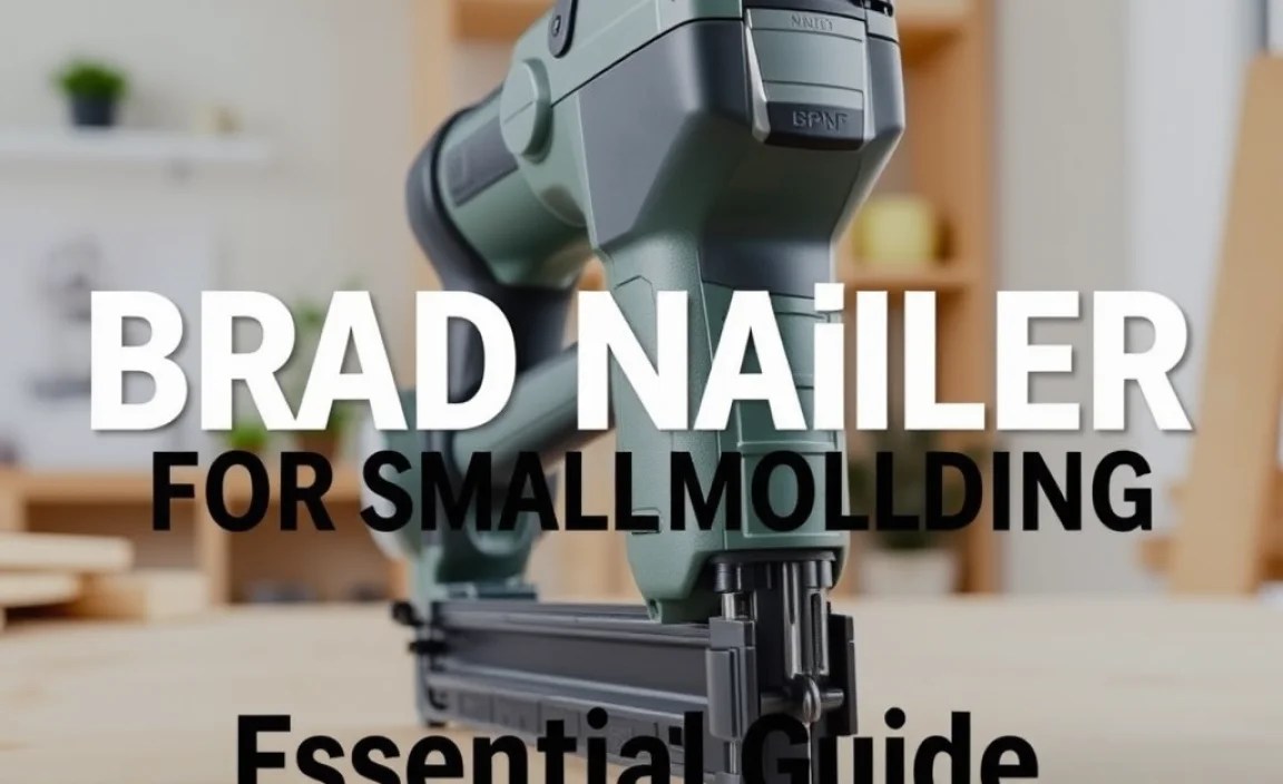 Brad Nailer For Small Molding: Essential Guide