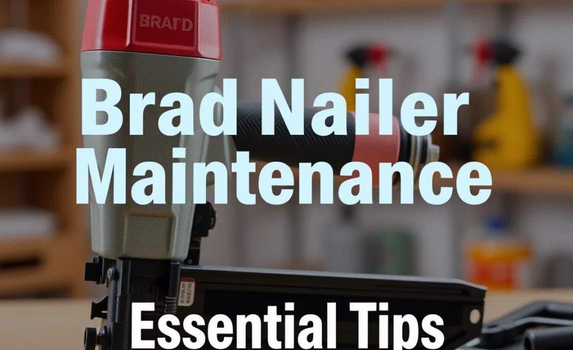 Brad Nailer Maintenance Schedule: Essential Tips