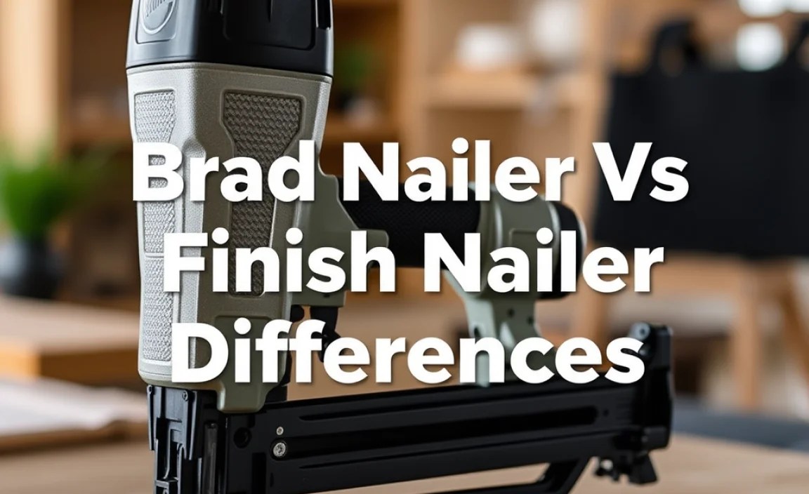 Brad Nailer Vs Finish Nailer Differences: Essential Guide