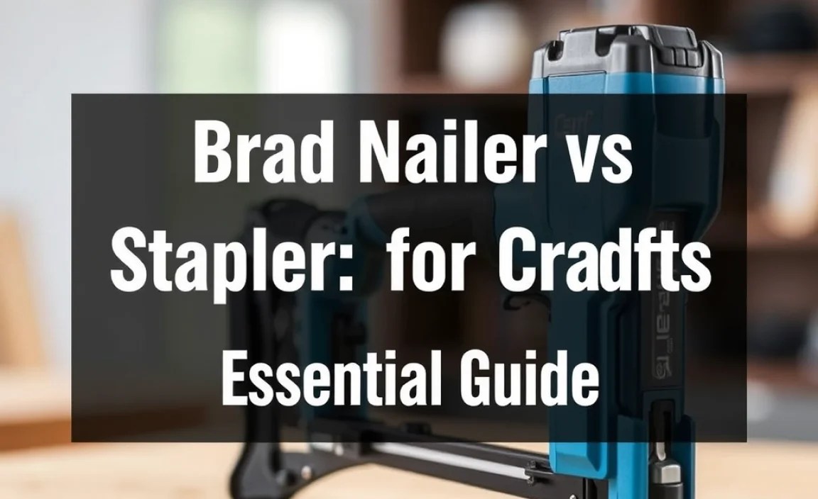 Brad Nailer vs Stapler for Crafts: Essential Guide