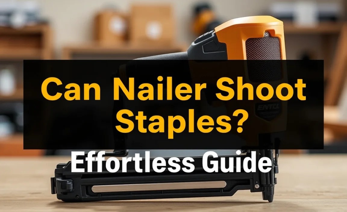 Can Nailer Shoot Staples? Effortless Guide