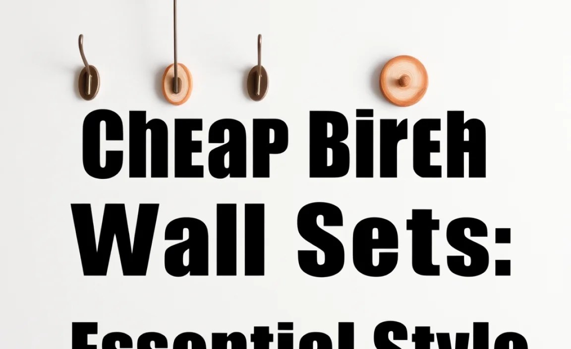 Cheap Birch Wall Hook Sets: Essential Style