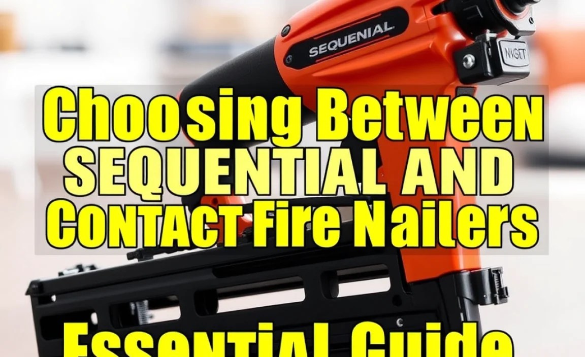 Choosing Between Sequential and Contact Fire Nailers: Essential Guide