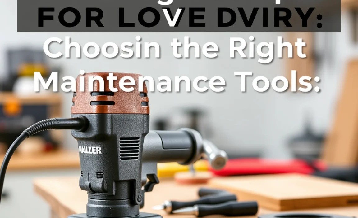 Choosing the Right Maintenance Tools