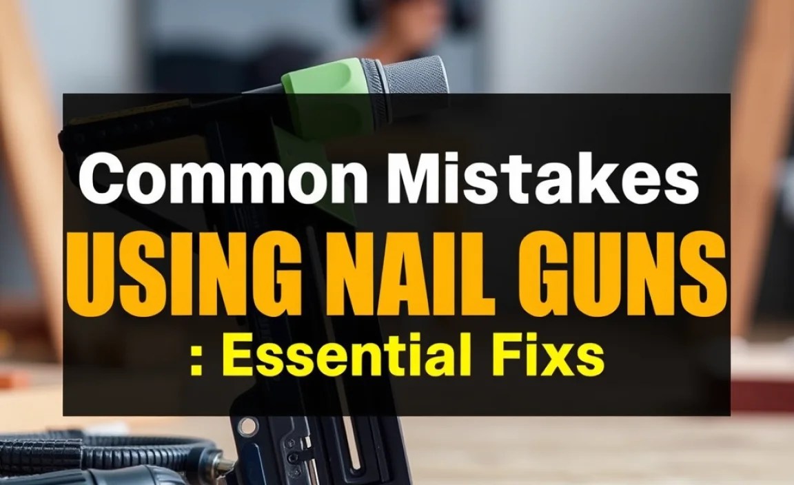 Common Mistakes Using Nail Guns: Essential Fixes