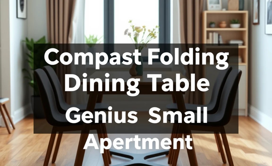 Compact Folding Dining Table: Genius Small Apartment Solution