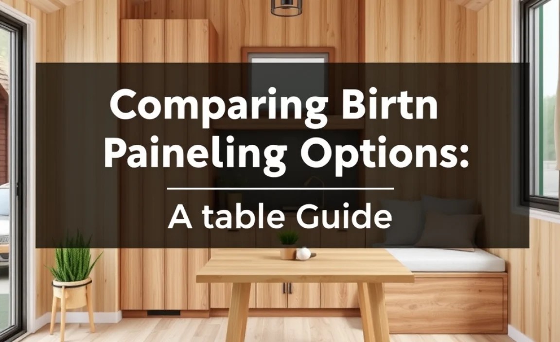 Comparing Birch Paneling Options: A Table Guide