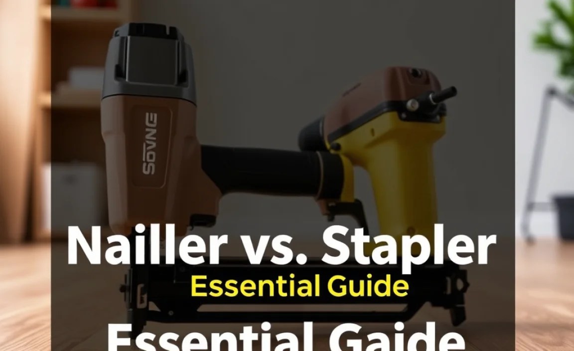 Comparing Features: Nailer vs. Stapler