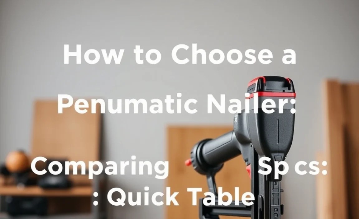 Comparing Nailer Specs: A Quick Table