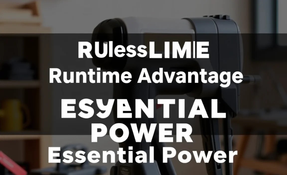 Cordless Finish Nailer Runtime Advantage: Essential Power