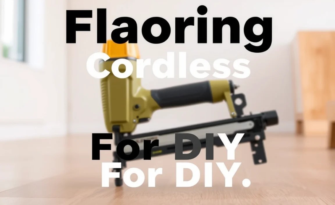 Cordless Flooring Nailer For DIY: Essential Guide