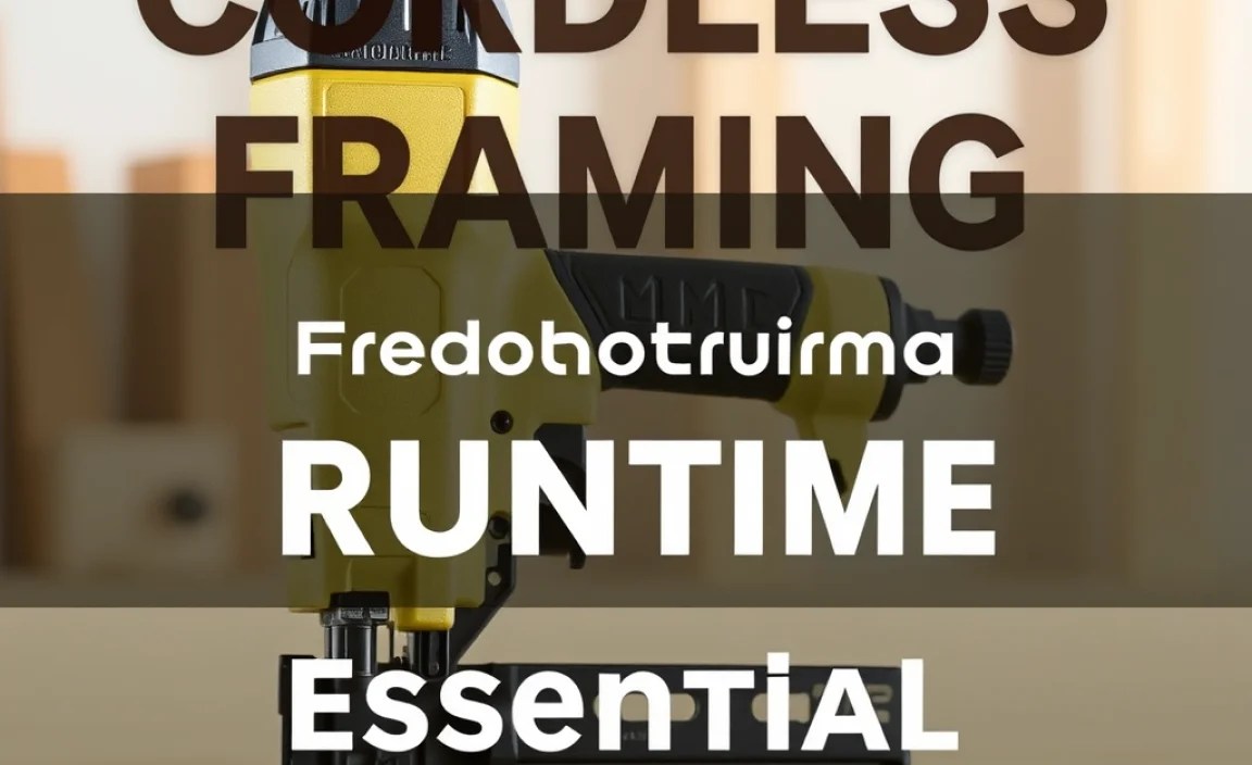 Cordless Framing Nailer Runtime: Essential Power
