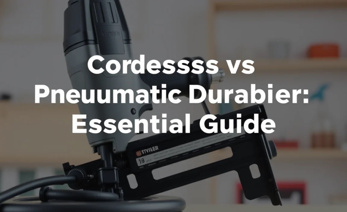Cordless vs Pneumatic Nailer Durability: Essential Guide