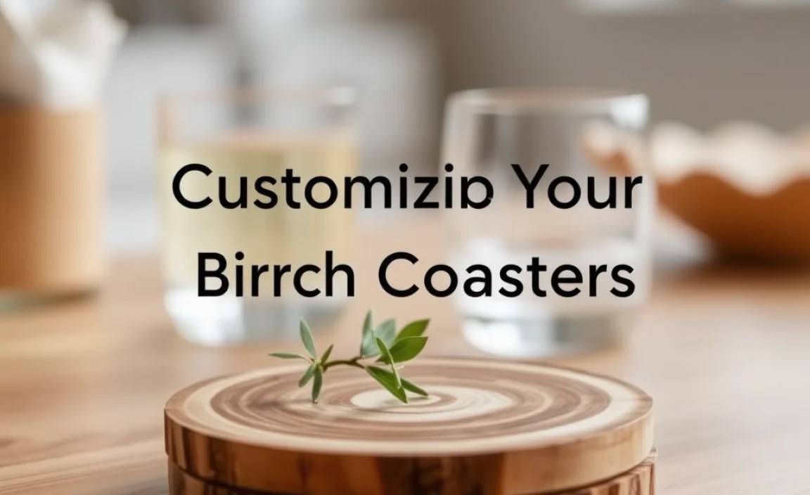 Customizing Your Birch Coasters