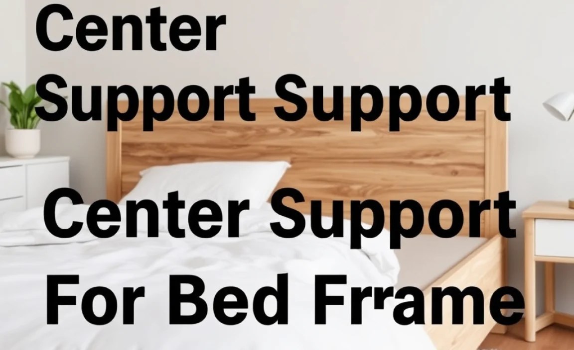 Designing Your Center Support Structure