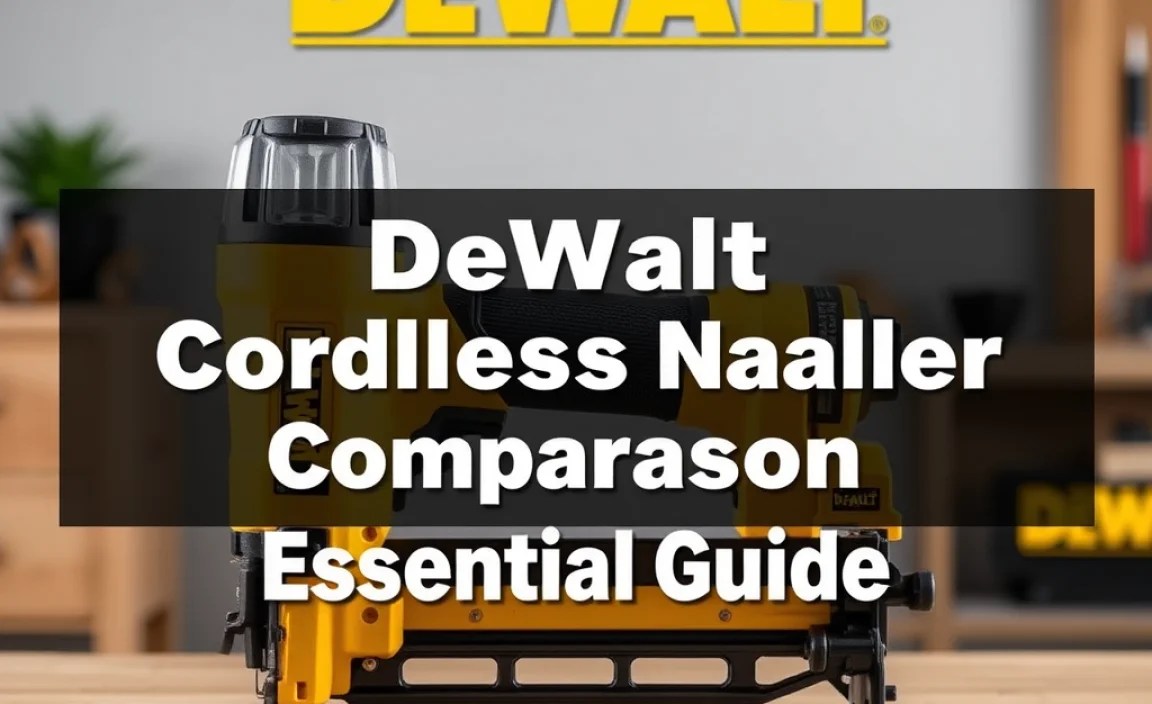 DeWalt Cordless Nailer Comparison: Essential Guide