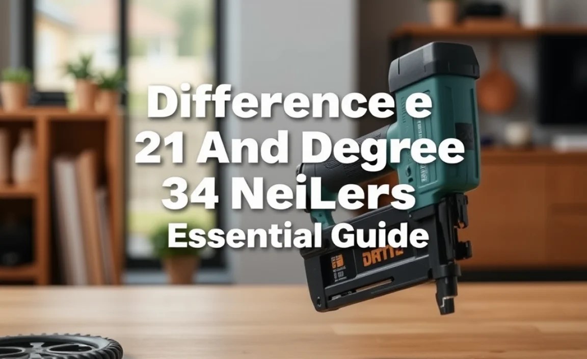 Difference Between 21 And 34 Degree Nailers: Essential Guide