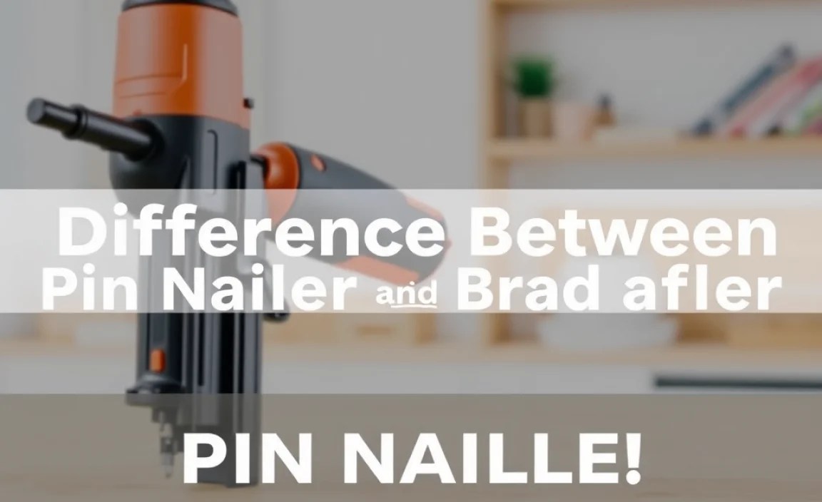 Difference Between Pin Nailer and Brad Nailer: Essential Guide