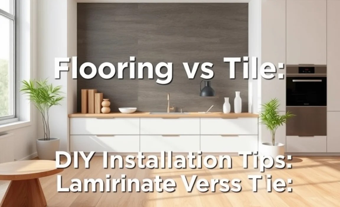 DIY Installation Tips: Laminate Versus Tile