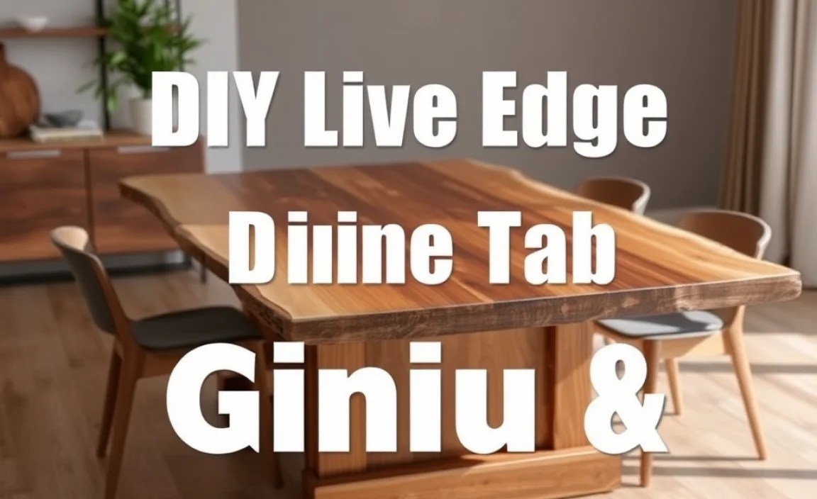 DIY Live Edge Dining Table: Genius & Essential