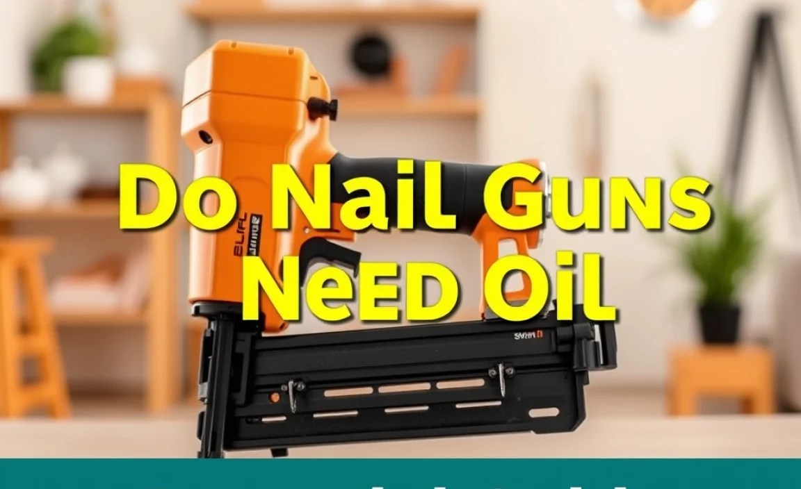 Do Nail Guns Need Oil: Essential Guide