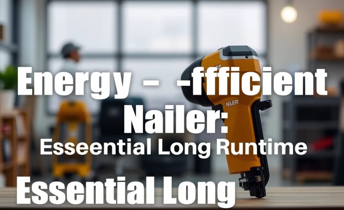 Energy-Efficient Nailer: Essential Long Runtime