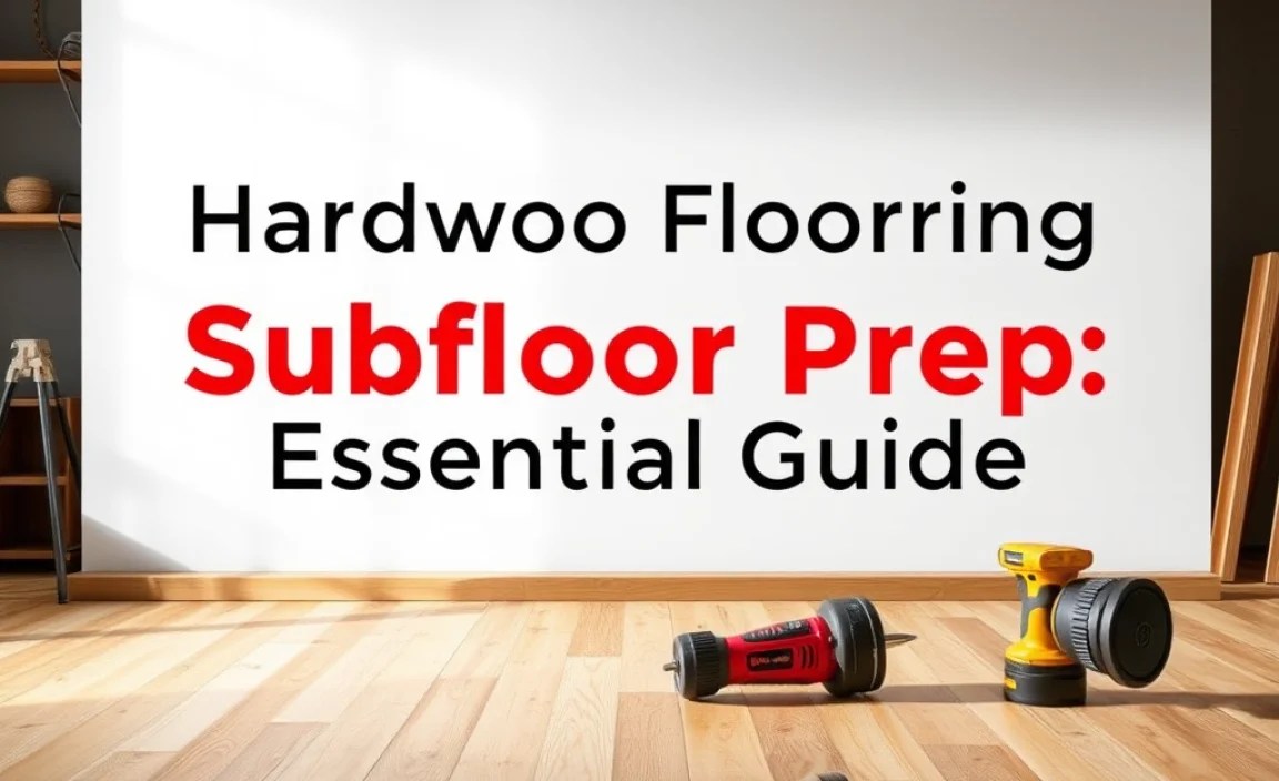 Essential Tools and Materials for Subfloor Prep