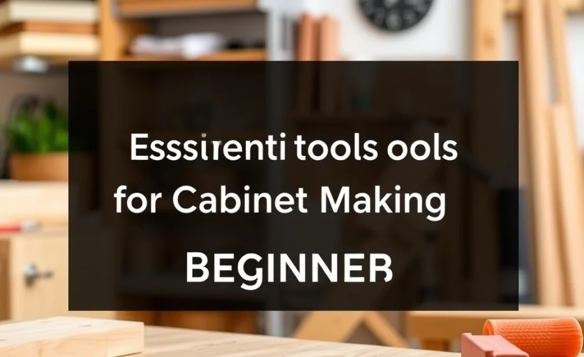 Essential Tools for Cabinet Making Beginners