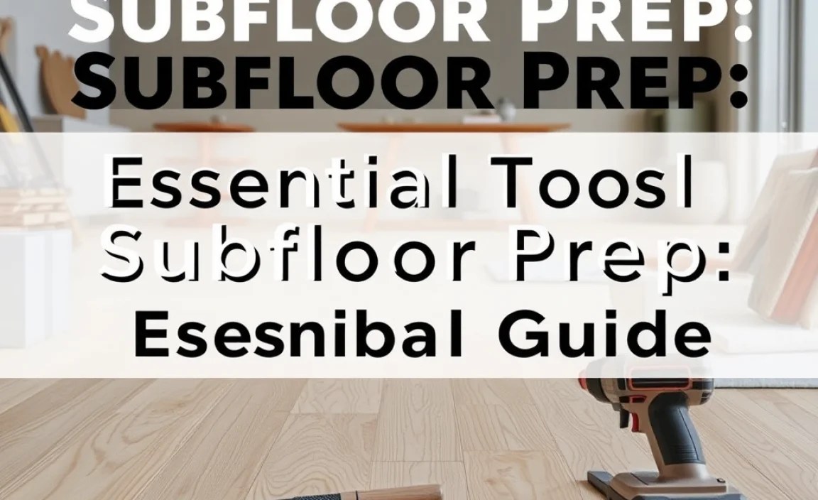 Essential Tools for Subfloor Preparation