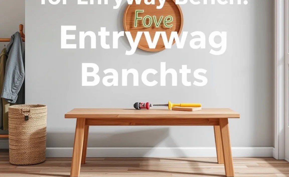 Essential Tools for Your Entryway Bench Project