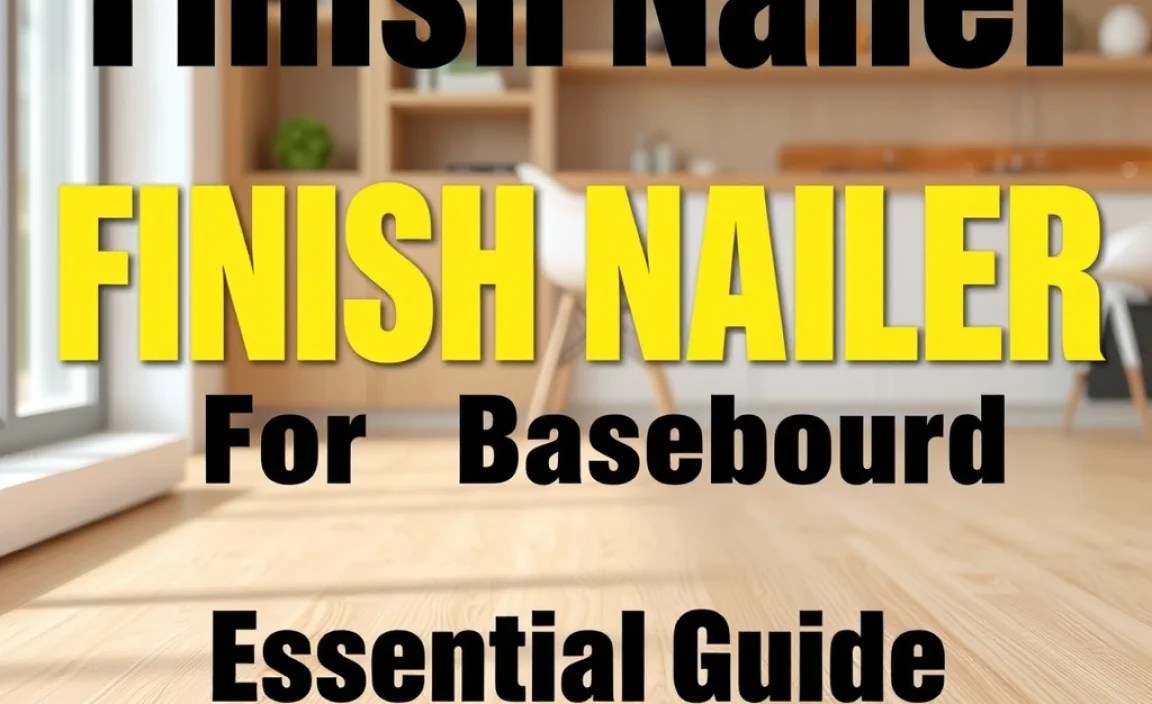 Finish Nailer For Baseboard Installation: Essential Guide
