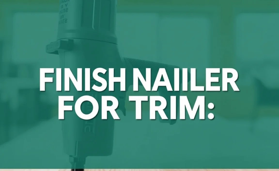 Finish Nailer For Trim: Essential Pro Tips