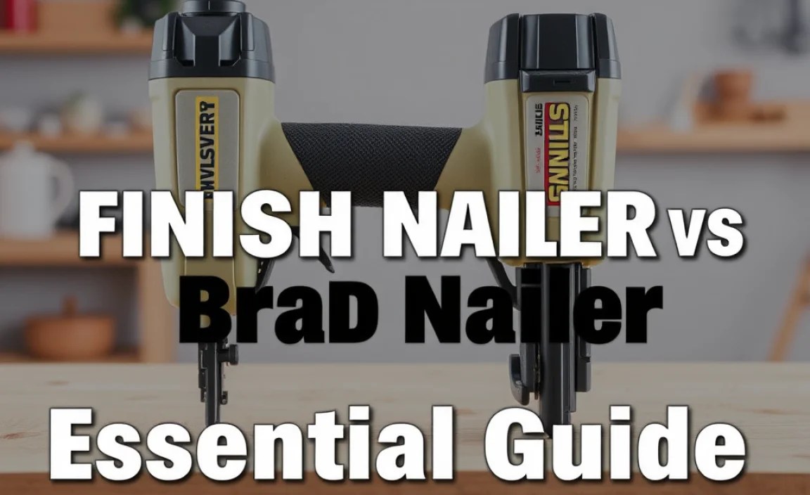 Finish Nailer vs Brad Nailer: Essential Guide
