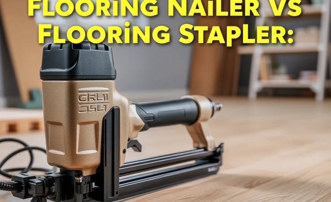 Flooring Nailer Vs. Flooring Stapler: Key Differences Explained