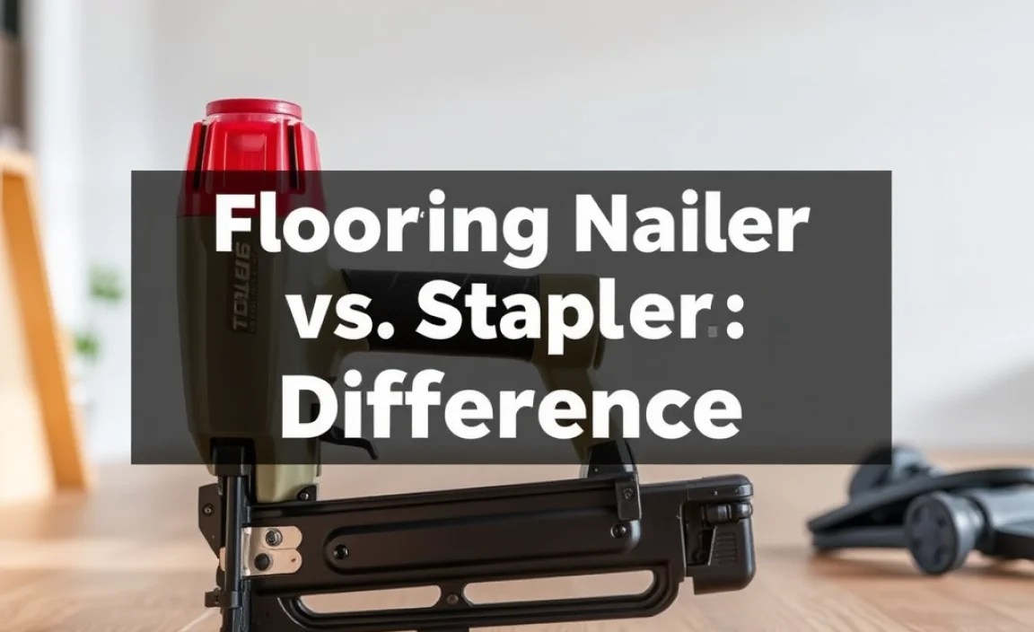 Flooring Nailer vs. Stapler: Essential Difference