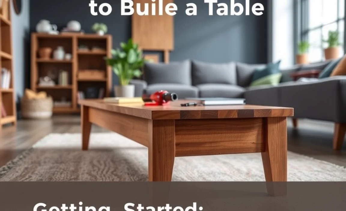 Getting Started: Essential Tools for Your Coffee Table Project