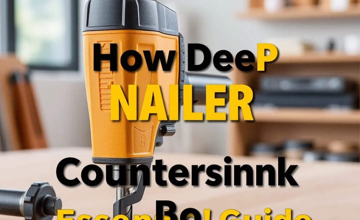 How Deep Should Nailer Countersink Be: Essential Guide