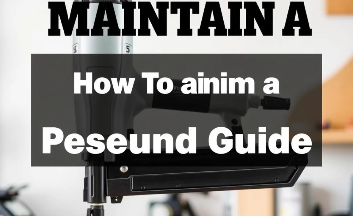 How To Maintain a Pneumatic Nailer: Essential Guide