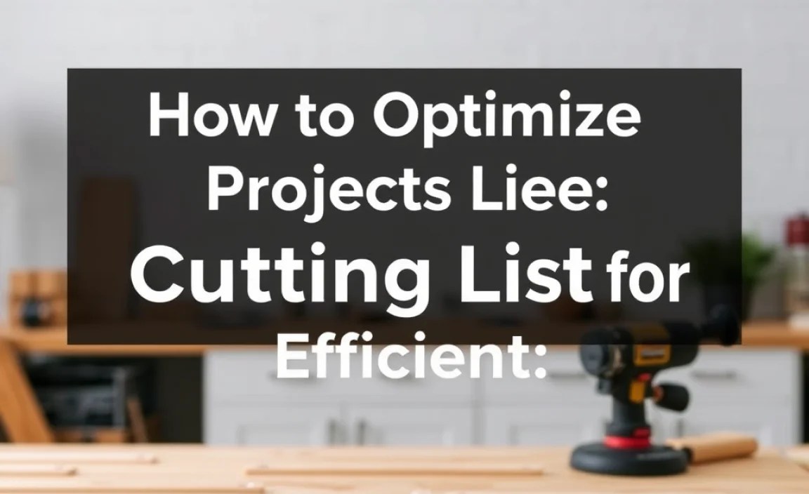How to Optimize Your Cutting List for Efficiency