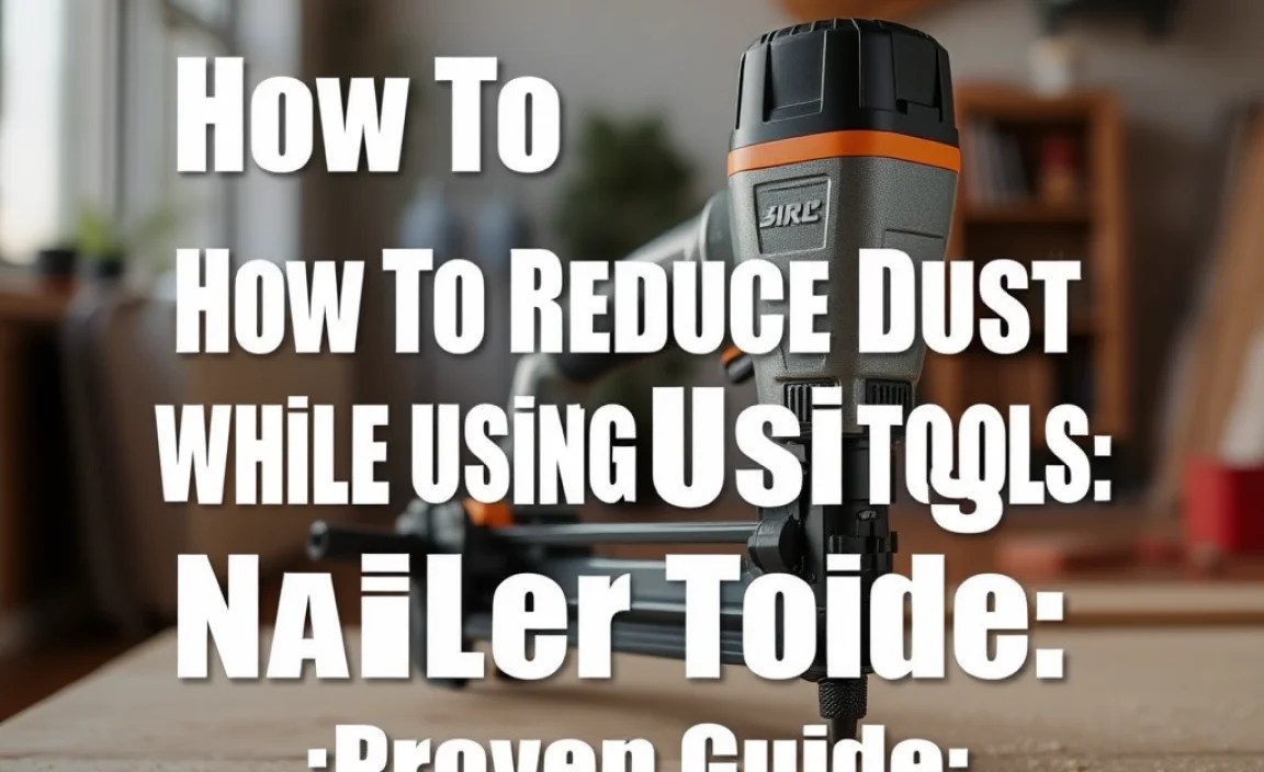 How To Reduce Dust While Using Nailer Tools: Proven Guide