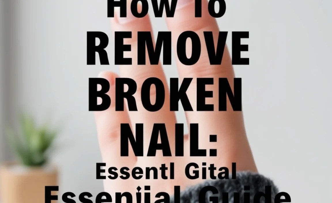 How To Remove Broken Nail: Essential Guide