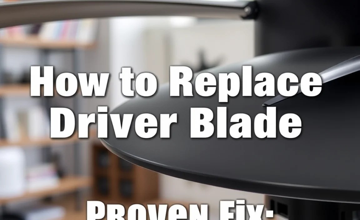 How to Replace Driver Blade: Proven Fix