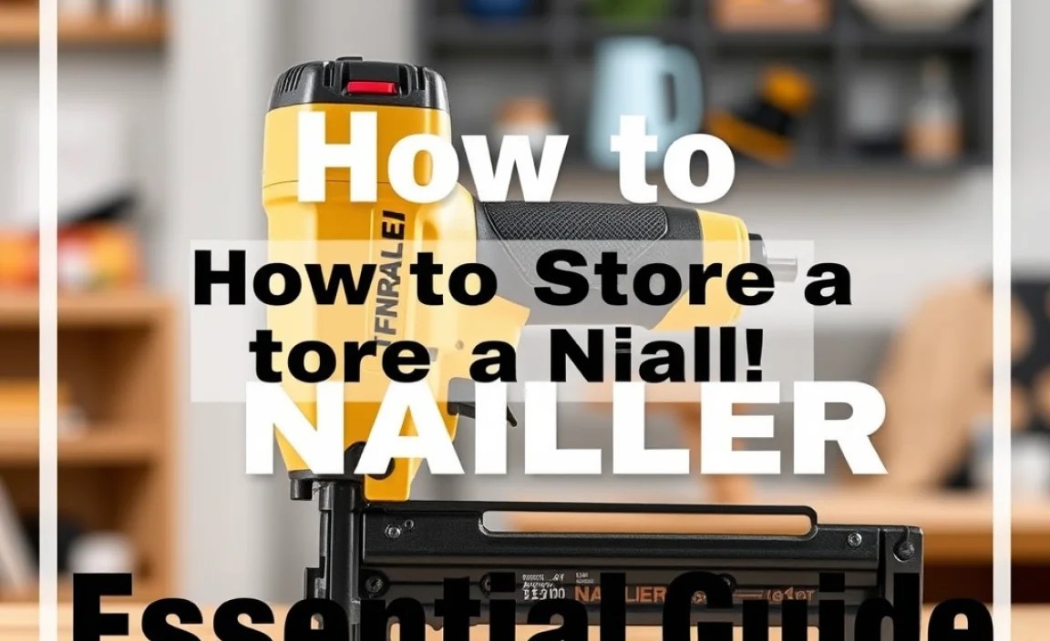 How to Store a Nailer: Essential Guide