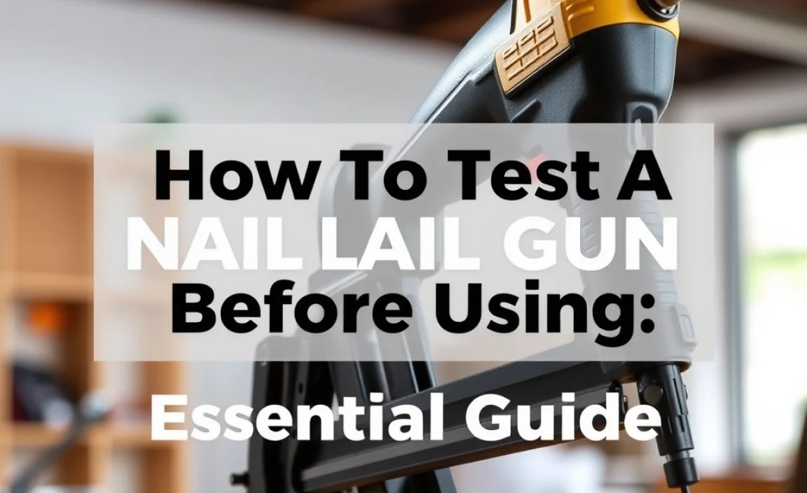 How To Test A Nail Gun Before Using: Essential Guide