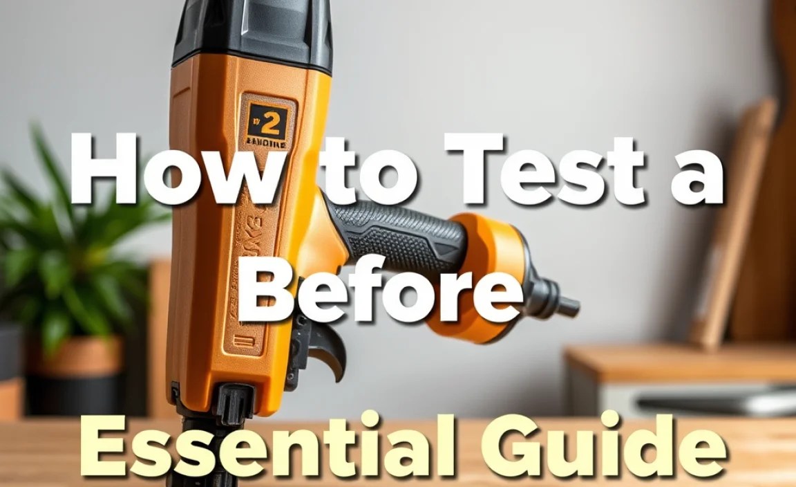 How to Test a Nailer Before Use: Essential Guide